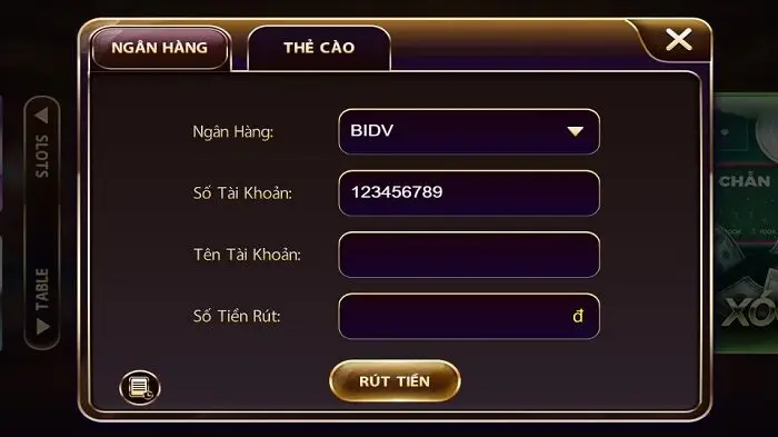 Việc rút tiền tại nhà cái QH88 rất đơn giản